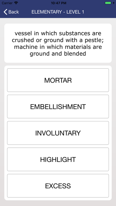 Toefl Vocabulary Quizzes screenshot 4