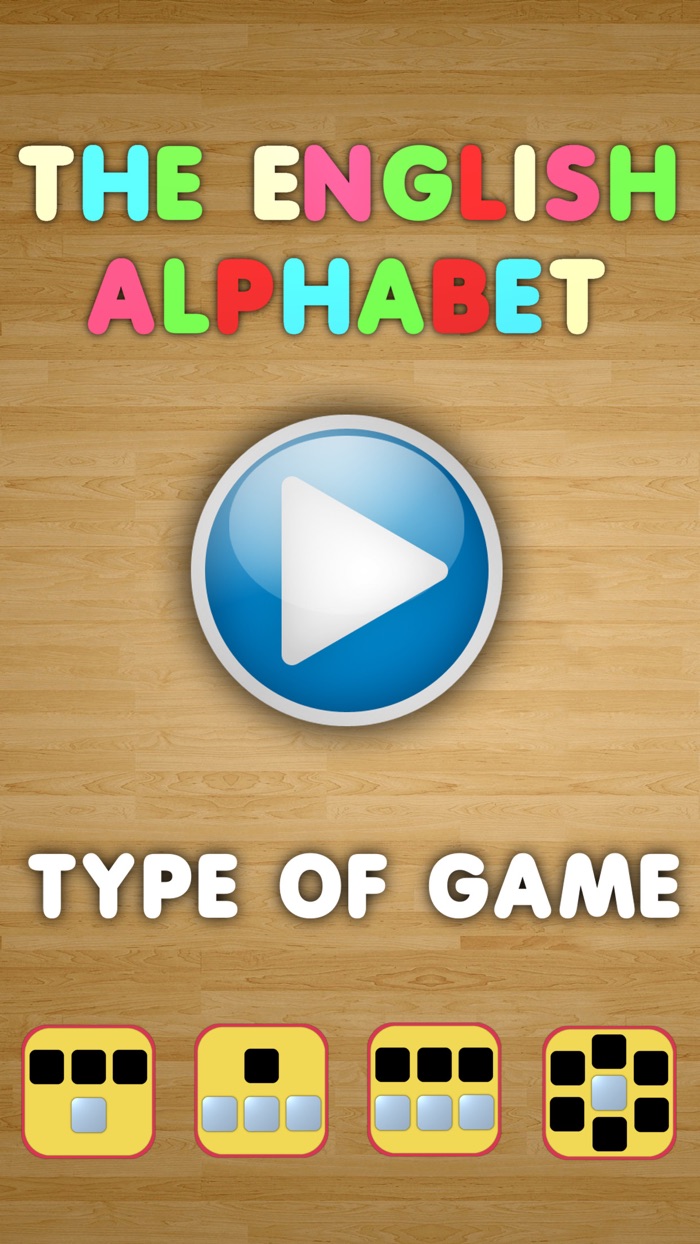 Shadow puzzle English alphabet