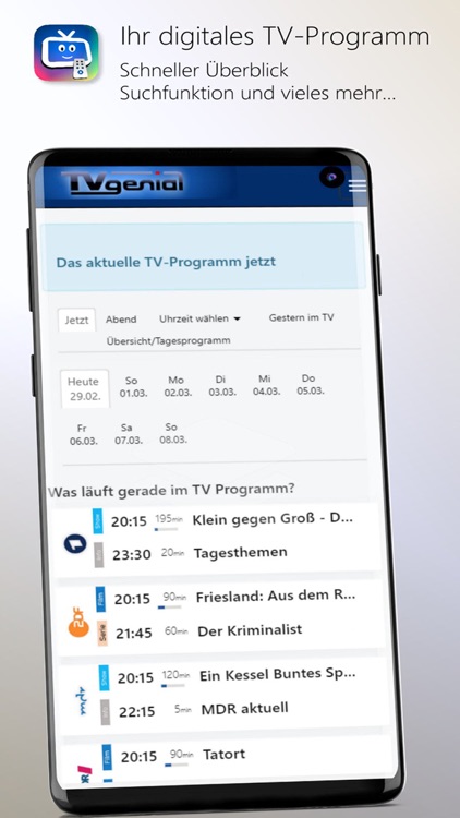 TVgenial - TV Programm