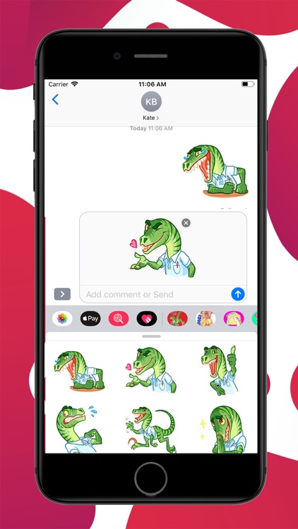 Velociraptor Stickers