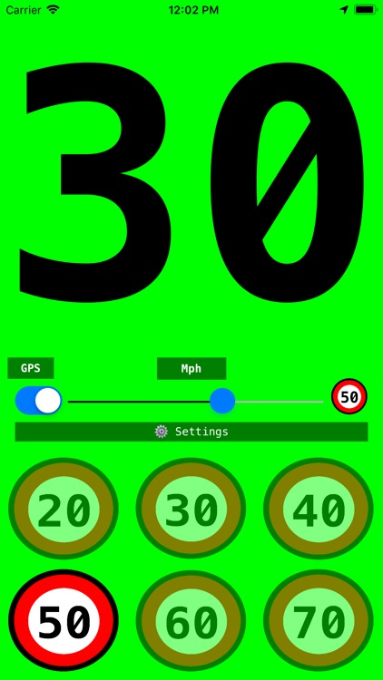 Colour Changing Speedometer