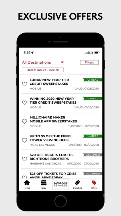 Caesars Rewards Resort Offers screenshot-5