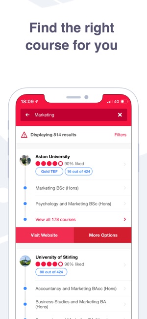 Uni Compare: Degree Courses UK(圖4)-速報App
