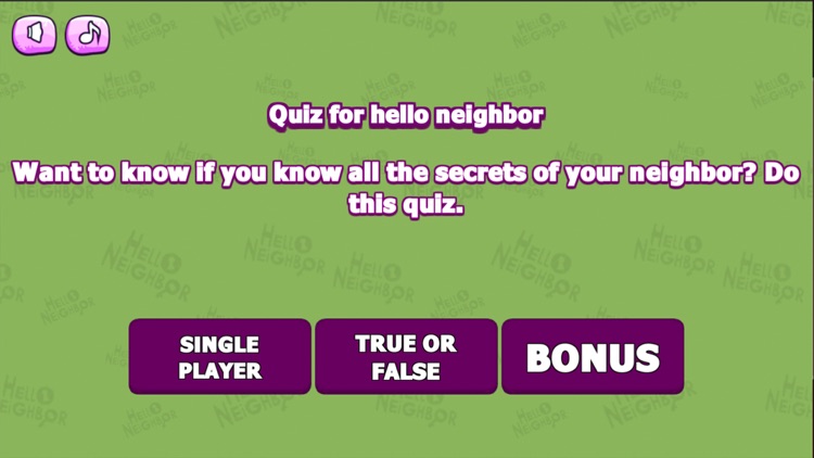 Quiz for Hello Neighbor