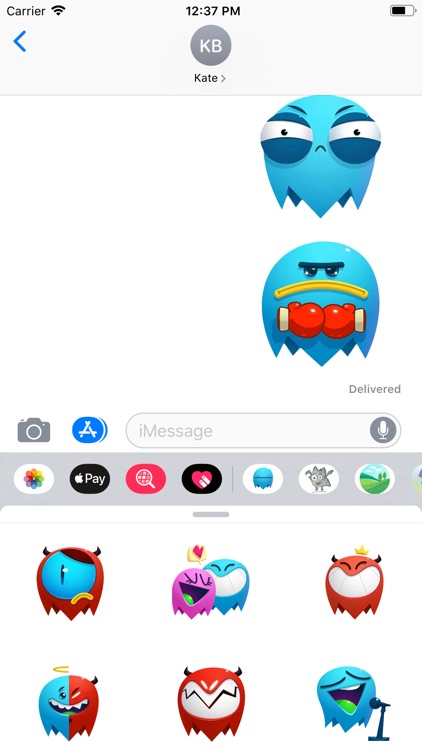 Blue Ghost Sticker Pack