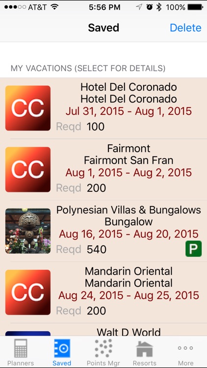 DVC Planner