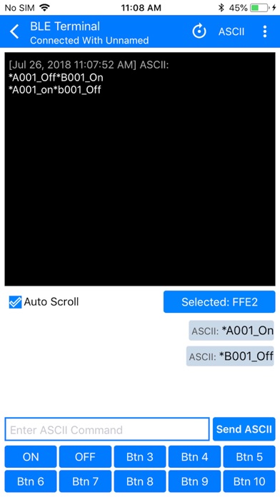BLE Terminal HM-10 screenshot 2