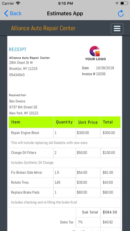 Estimates App screenshot-3