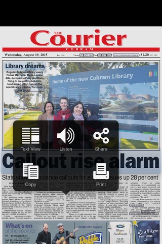 Cobram Courier screenshot 2