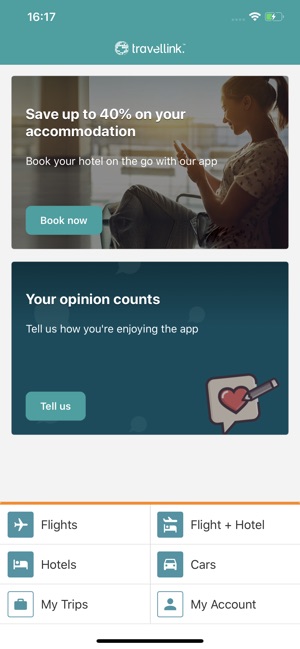 Travellink- Flights, Hotels