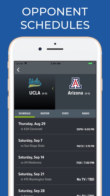 Arizona Football Schedules screenshot-5