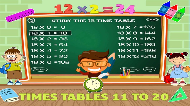 Math Times Table Quiz Games