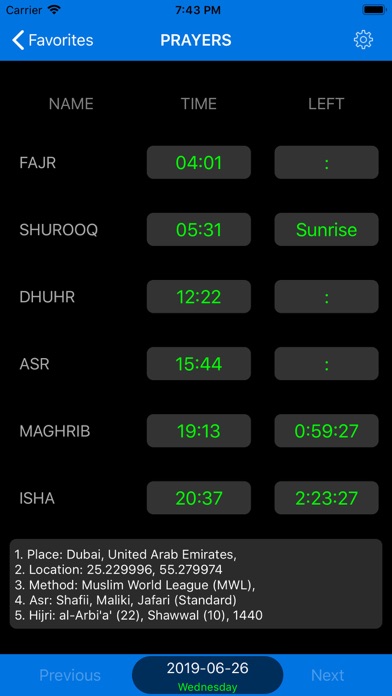 Screenshot #2 pour Qibla Finder & Prayer Timings