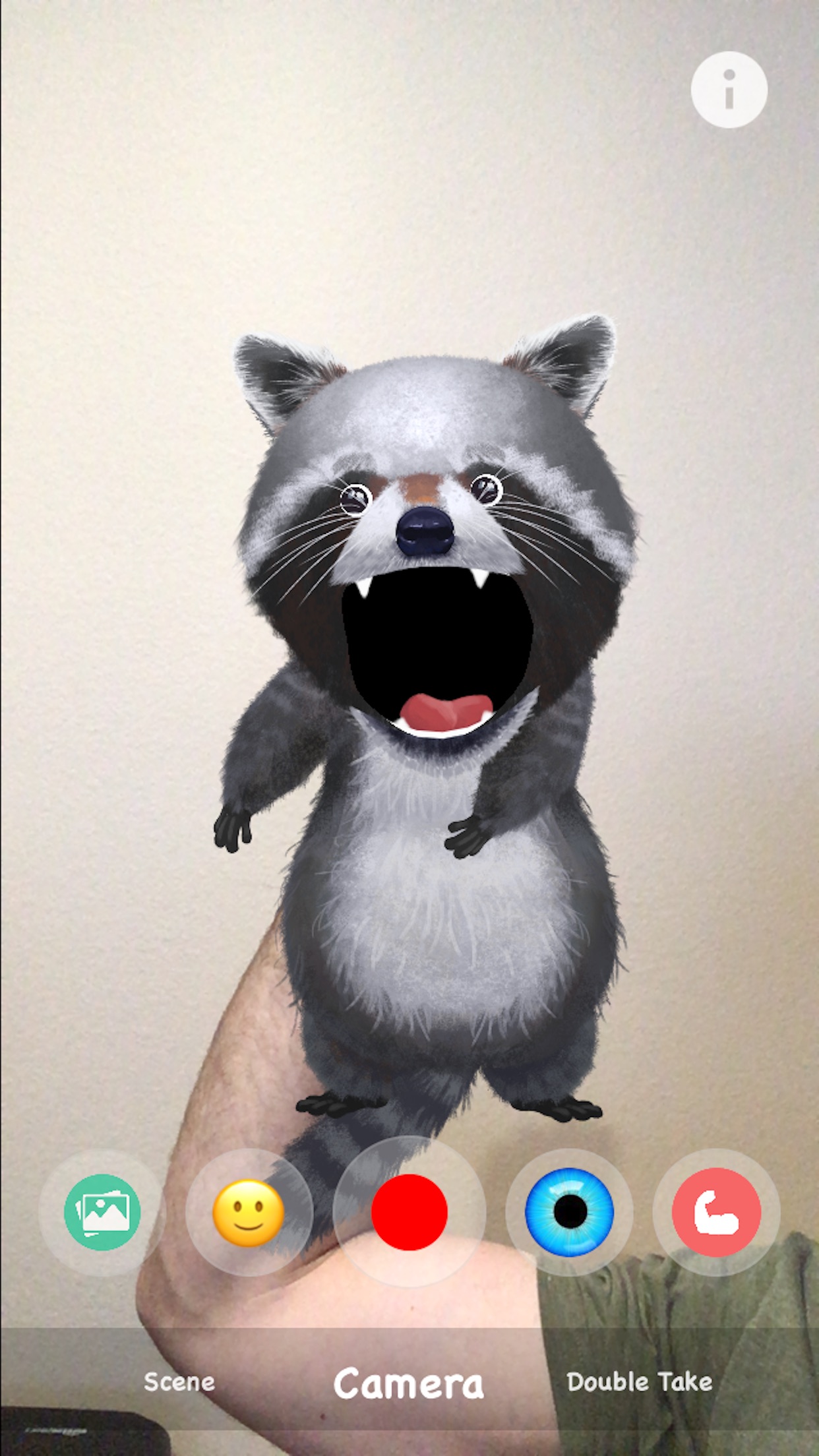 Screenshot do app YoPuppet: AR Hand Puppet Show