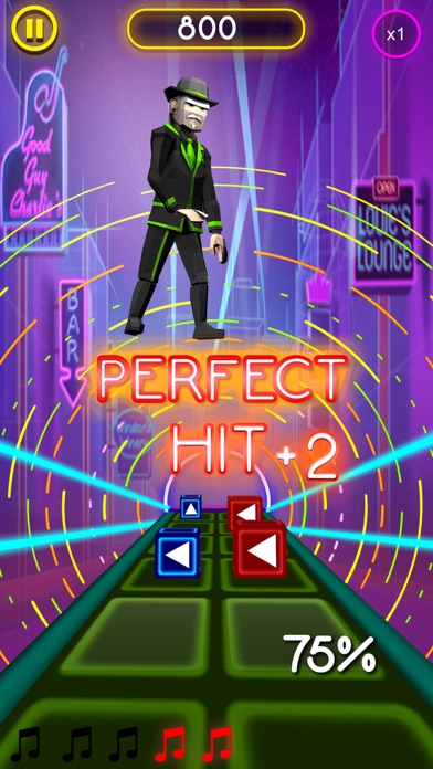 Neon Swipe Saber - Rhythm Game screenshot 2
