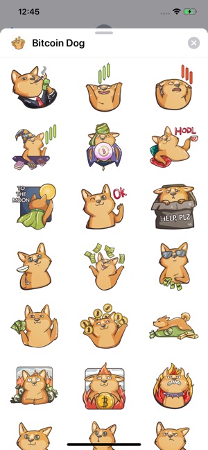 Bitcoin Dog Sticker Pack(圖1)-速報App