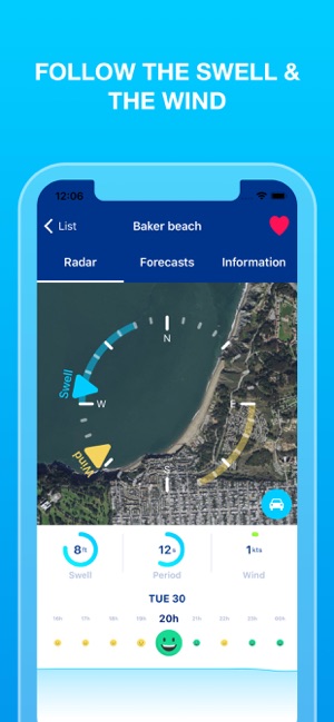 Weesurf, wave & wind forecast