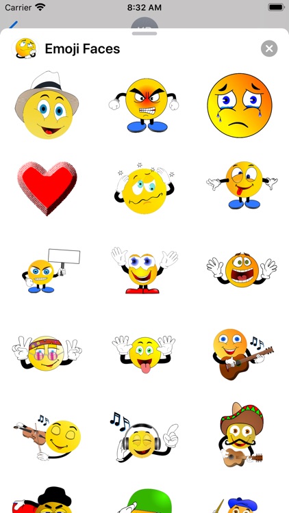 Emoji Faces Sticker Pack screenshot-6