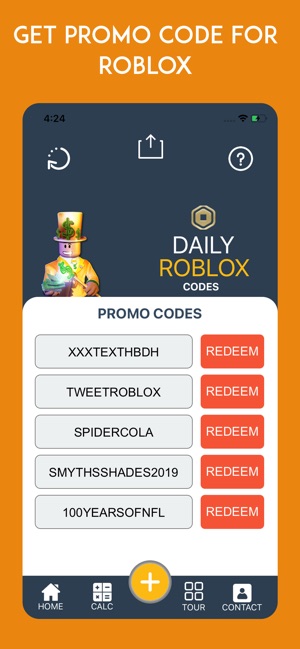 Robux Calc Roblox Codes On The App Store - roblox headquarters in california tours