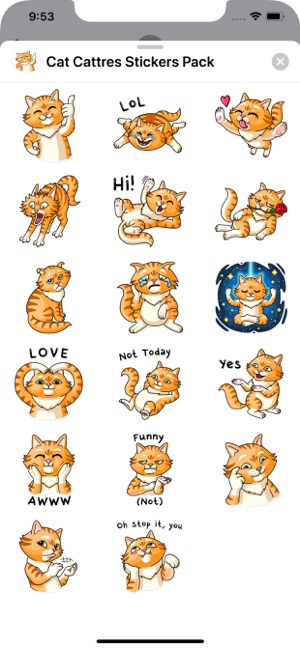 Cat Cattres Stickers Pack(圖2)-速報App