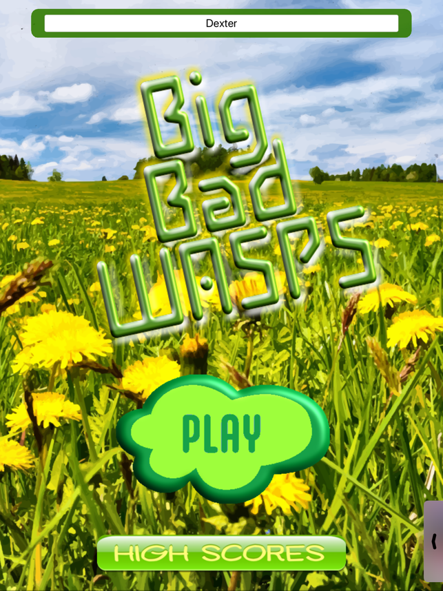 Big Bad Wasps, game for IOS