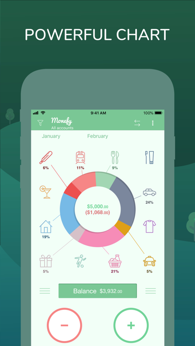 Monefy: De Slimme Bespaarapp iPhone app afbeelding 1