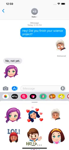 Screenshot 2 Disney Stickers: Descendants iphone