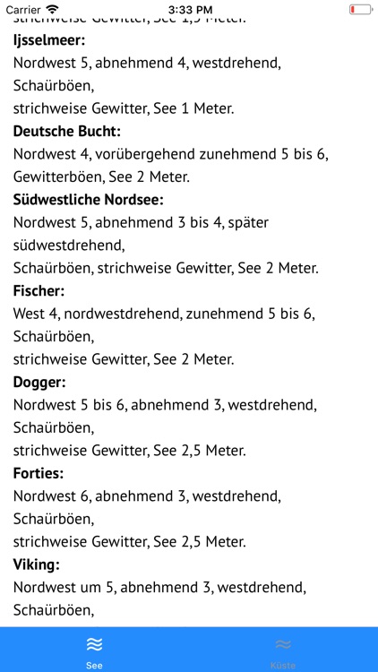 Seewetterbericht