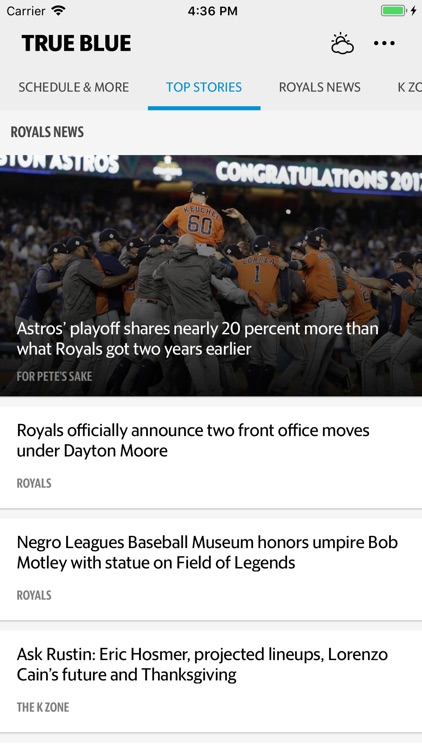 True Blue–Royals Baseball News