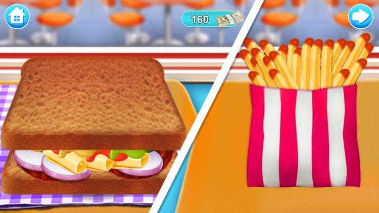 Sandwich & Fries Maker Game screenshot-6