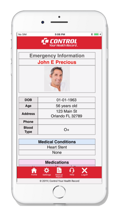 Control Your Health Record screenshot 3