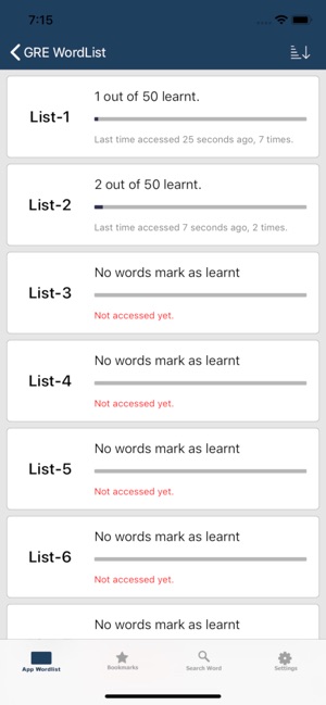 Wordy - GRE Wordlist(圖2)-速報App