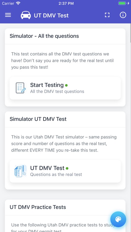 Utah DMV Permit Test