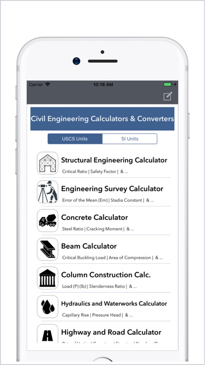 Civil Engineering Calculators screenshot-0