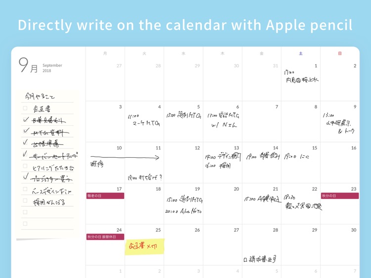 Planner for iPad
