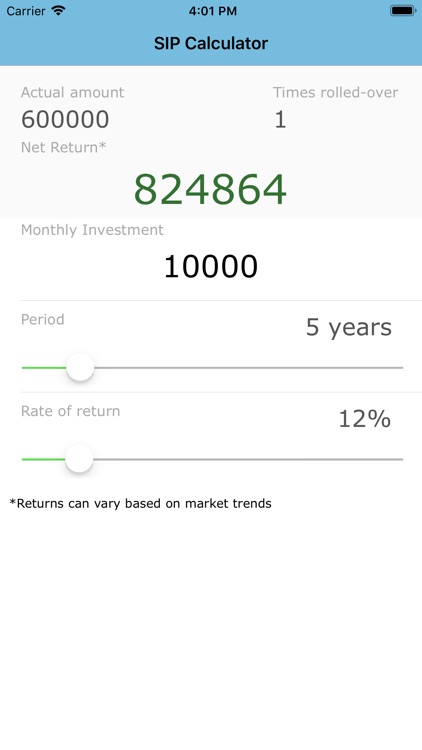 SIP Cal - Payment Calculator