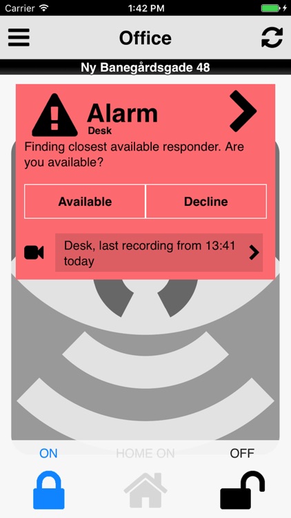 Alarmhandler security system