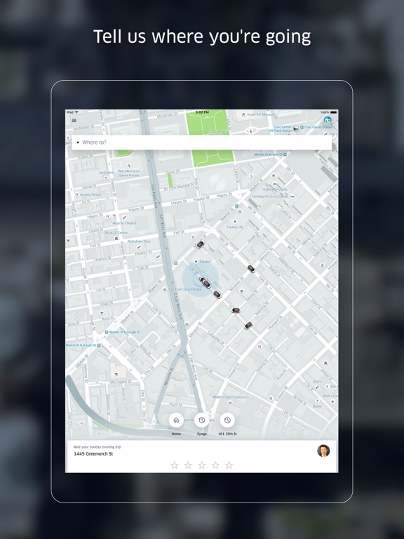 iPad Image of Uber