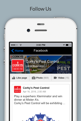Corkys Pest App screenshot 2
