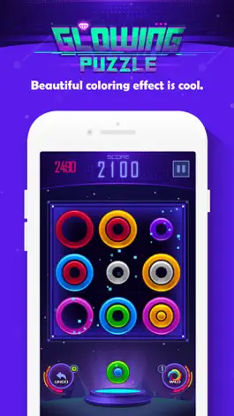 Game screenshot Glowing color Puzzle apk