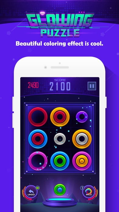 Glowing color Puzzle screenshot 2