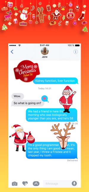 Holiday Christmas Stickers emo(圖3)-速報App