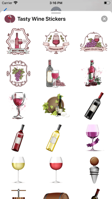 Tasty Wine Stickers screenshot 3