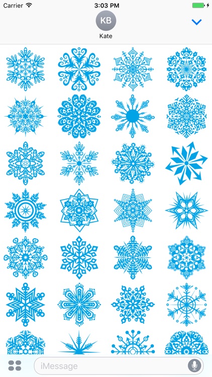 Beautiful Snowflakes Stickers