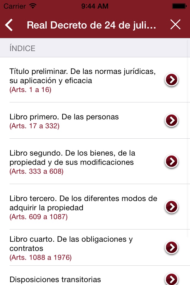ICAM Textos Legales Básicos screenshot 4