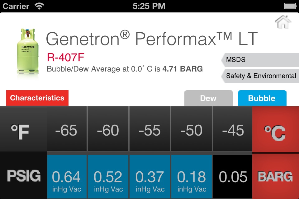 PT Chart Refrigerants EU screenshot 3