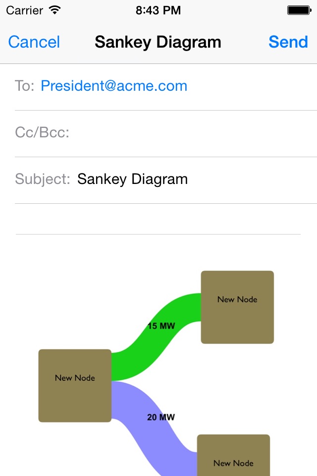 Sankey Diagram screenshot 3