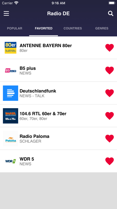 Deutsche Radiosender screenshot 4