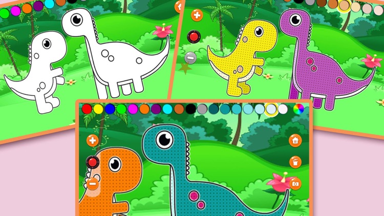 Funny Coloring For Dinosaur