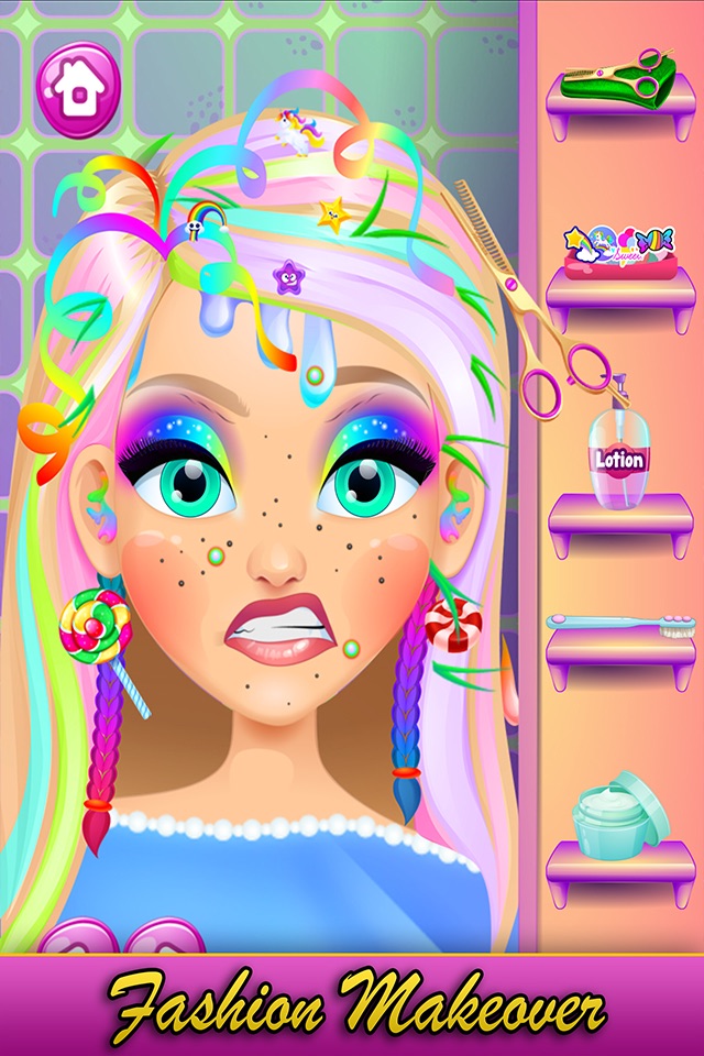 Rainbow Princess Hair Salon screenshot 4